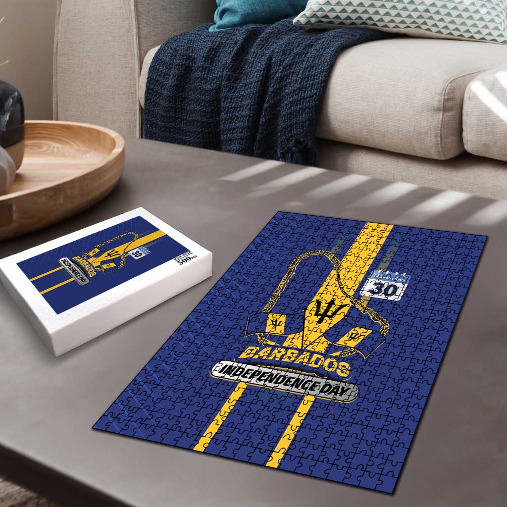 Barbados 30th November Puzzle Independence Day Flag Map - Wonder Print Shop