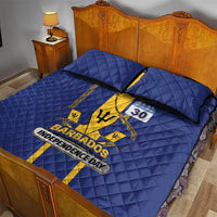 Barbados 30th November Quilt Bed Set Independence Day Flag Map - Wonder Print Shop