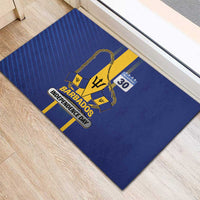 Barbados 30th November Rubber Doormat Independence Day Flag Map - Wonder Print Shop