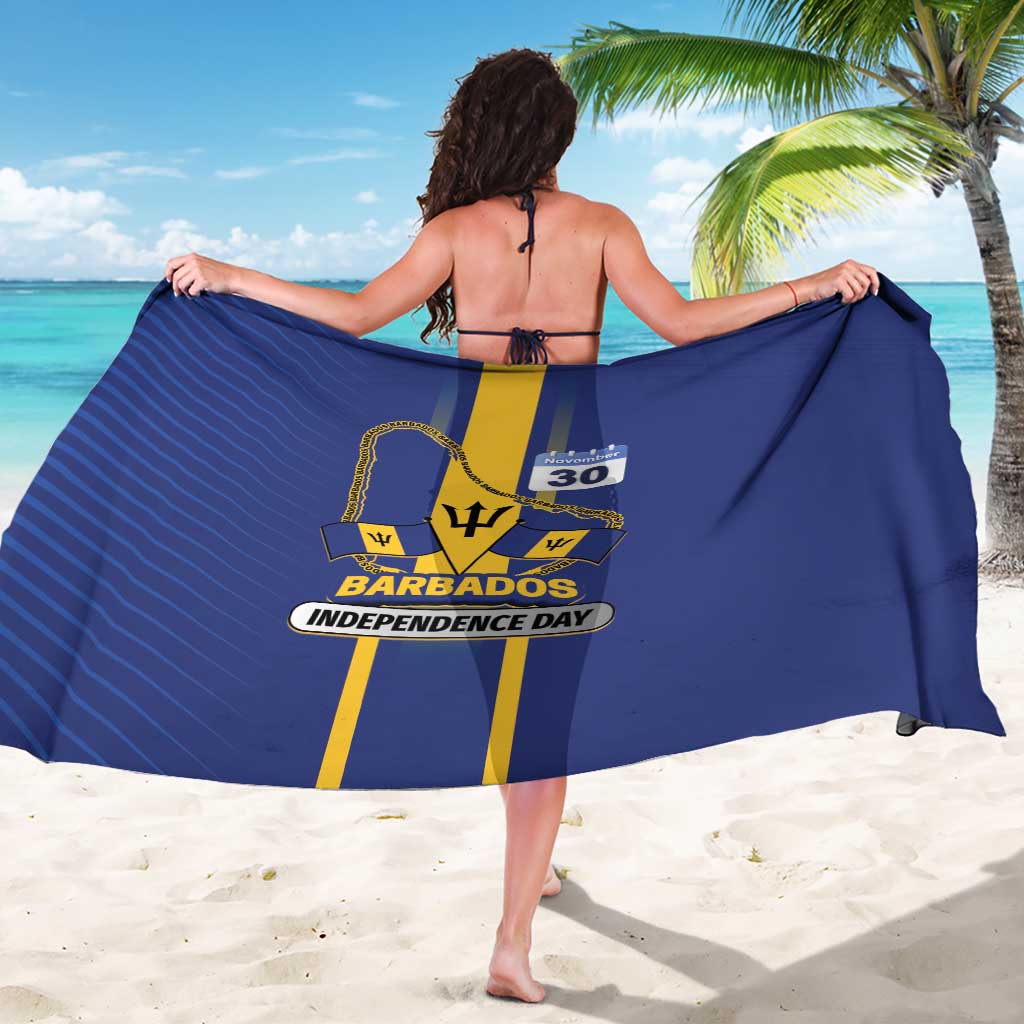 Barbados 30th November Sarong Independence Day Flag Map - Wonder Print Shop