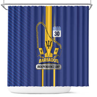 Barbados 30th November Shower Curtain Independence Day Flag Map - Wonder Print Shop