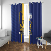 Barbados 30th November Window Curtain Independence Day Flag Map - Wonder Print Shop