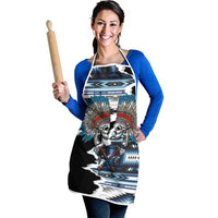 Native American Chief Skull With Axe Apron - Wonder Print Shop