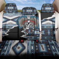 Native American Chief Skull With Axe Back Car Seat Cover - Wonder Print Shop