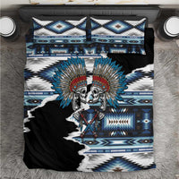 Native American Chief Skull With Axe Bedding Set - Wonder Print Shop