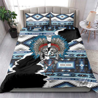 Native American Chief Skull With Axe Bedding Set - Wonder Print Shop
