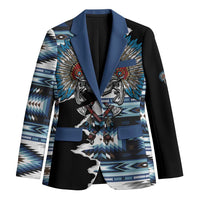 Native American Chief Skull With Axe Blazer - Wonder Print Shop