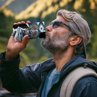 Native American Chief Skull With Axe 4 in 1 Can Cooler Tumbler - Wonder Print Shop