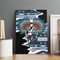 Native American Chief Skull With Axe Canvas Wall Art - Wonder Print Shop