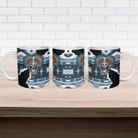Native American Chief Skull With Axe Ceramic Mug - Wonder Print Shop