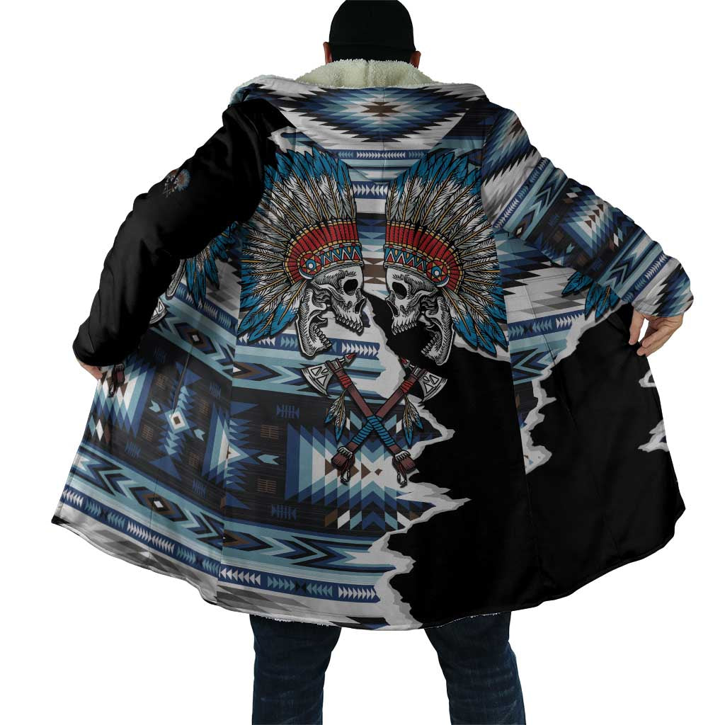 Native American Chief Skull With Axe Cloak - Wonder Print Shop
