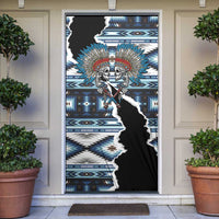 Native American Chief Skull With Axe Door Cover - Wonder Print Shop