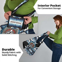 Native American Chief Skull With Axe Grocery Bag - Wonder Print Shop