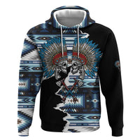 Native American Chief Skull With Axe Hoodie - Wonder Print Shop