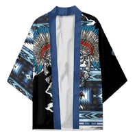 Native American Chief Skull With Axe Kimono - Wonder Print Shop