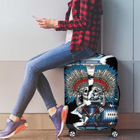 Native American Chief Skull With Axe Luggage Cover - Wonder Print Shop