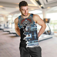 Native American Chief Skull With Axe Men Tank Top - Wonder Print Shop