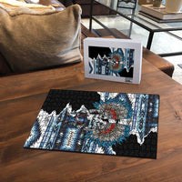 Native American Chief Skull With Axe Puzzle - Wonder Print Shop