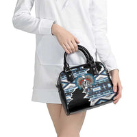 Native American Chief Skull With Axe Shoulder Handbag - Wonder Print Shop