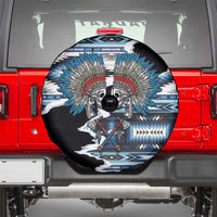 Native American Chief Skull With Axe Spare Tire Cover - Wonder Print Shop