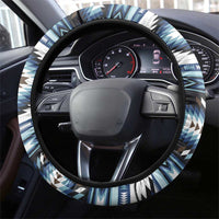 Native American Chief Skull With Axe Steering Wheel Cover - Wonder Print Shop