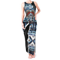 Native American Chief Skull With Axe Tank Maxi Dress - Wonder Print Shop