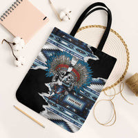 Native American Chief Skull With Axe Tote Bag - Wonder Print Shop