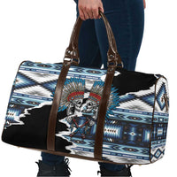 Native American Chief Skull With Axe Travel Bag - Wonder Print Shop