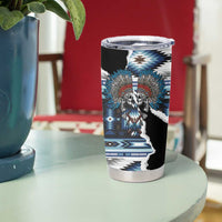 Native American Chief Skull With Axe Tumbler Cup - Wonder Print Shop