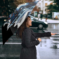 Native American Chief Skull With Axe Umbrella - Wonder Print Shop