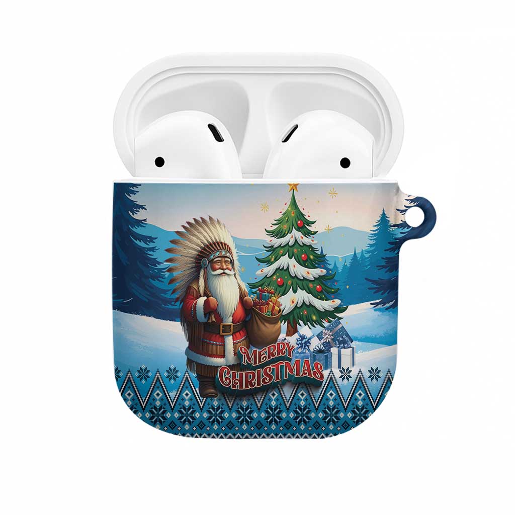 Native American Santa Claus AirPods Case Merry Christmas - Wonder Print Shop