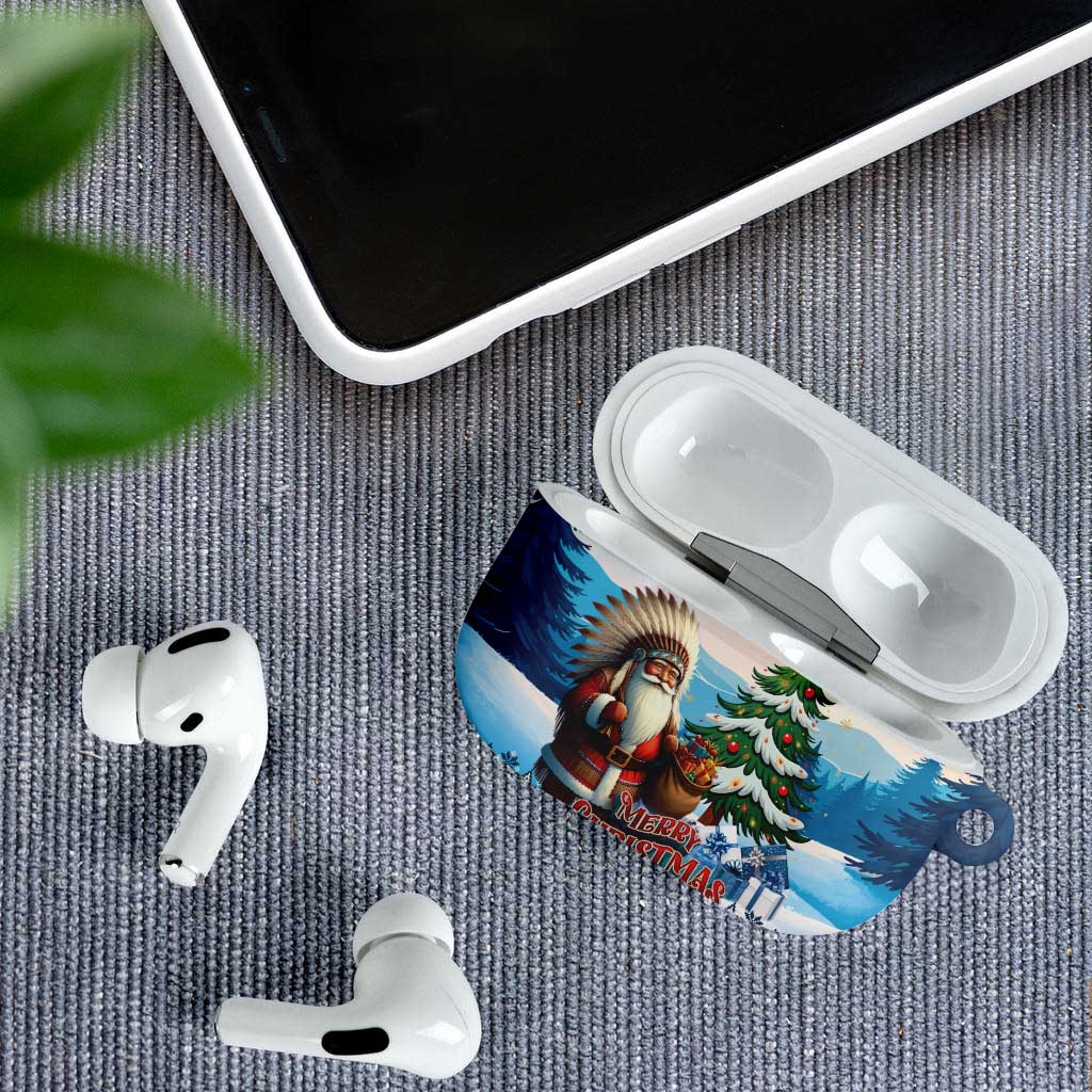 Native American Santa Claus AirPods Case Merry Christmas - Wonder Print Shop
