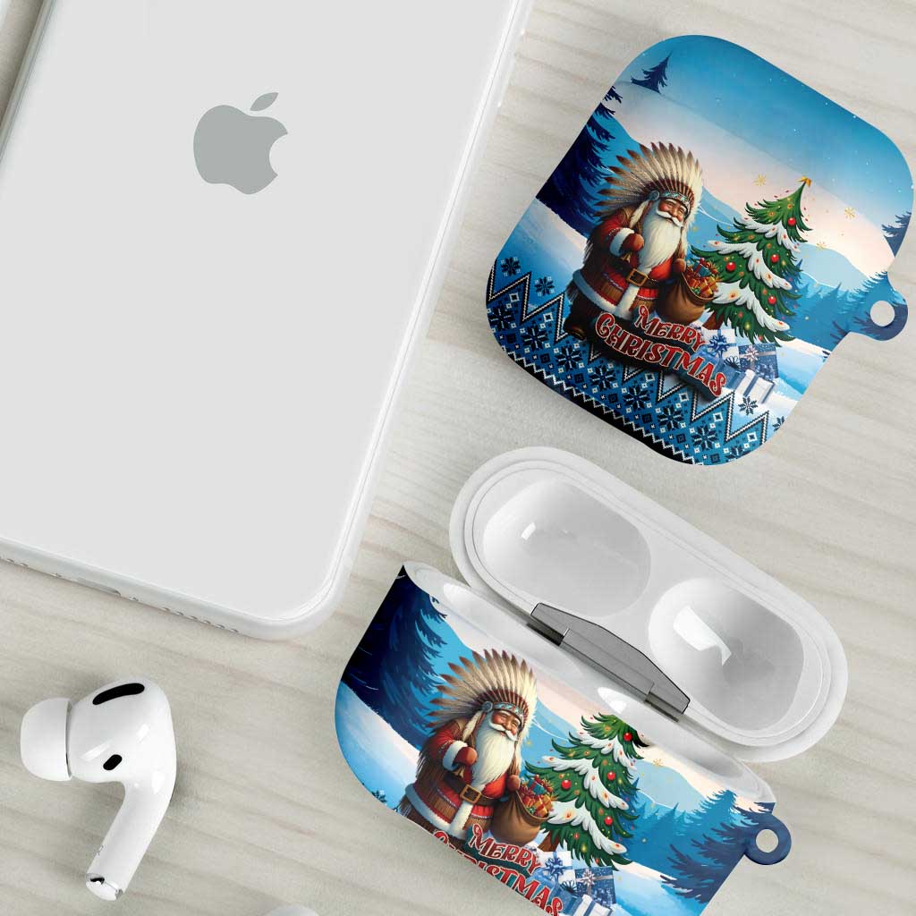 Native American Santa Claus AirPods Case Merry Christmas - Wonder Print Shop