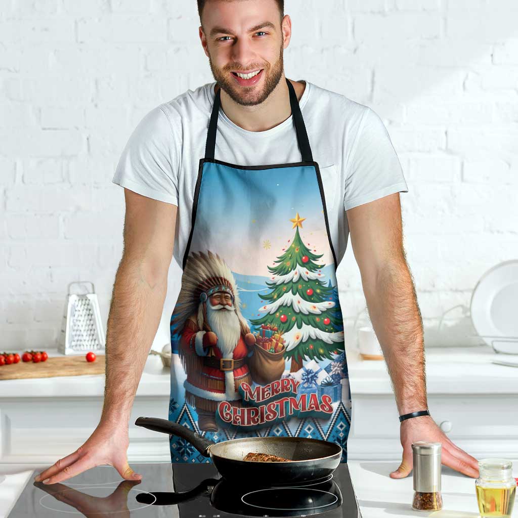Native American Santa Claus Apron Merry Christmas - Wonder Print Shop