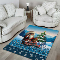 Native American Santa Claus Area Rug Merry Christmas - Wonder Print Shop
