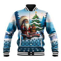 Personalized Native American Santa Claus Baseball Jacket Merry Christmas - Wonder Print Shop
