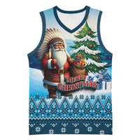 Personalized Native American Santa Claus Basketball Jersey Merry Christmas - Wonder Print Shop
