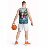 Personalized Native American Santa Claus Basketball Jersey Merry Christmas - Wonder Print Shop