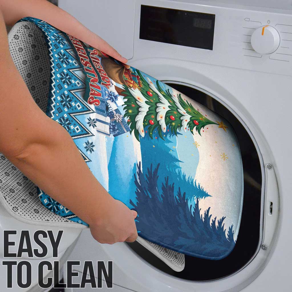 Native American Santa Claus Bathroom Set Merry Christmas - Wonder Print Shop