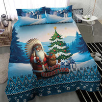 Native American Santa Claus Bedding Set Merry Christmas - Wonder Print Shop