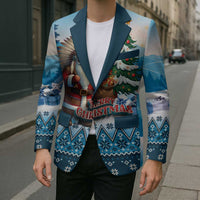 Personalized Native American Santa Claus Blazer Merry Christmas - Wonder Print Shop