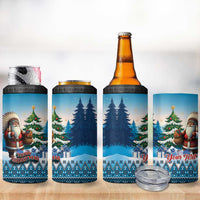 Personalized Native American Santa Claus 4 in 1 Can Cooler Tumbler Merry Christmas - Wonder Print Shop