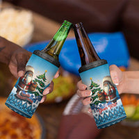 Personalized Native American Santa Claus 4 in 1 Can Cooler Tumbler Merry Christmas - Wonder Print Shop