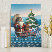 Native American Santa Claus Canvas Wall Art Merry Christmas - Wonder Print Shop