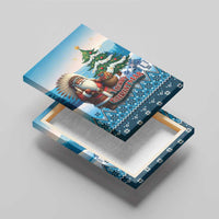 Native American Santa Claus Canvas Wall Art Merry Christmas - Wonder Print Shop