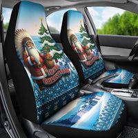Native American Santa Claus Car Seat Cover Merry Christmas - Wonder Print Shop