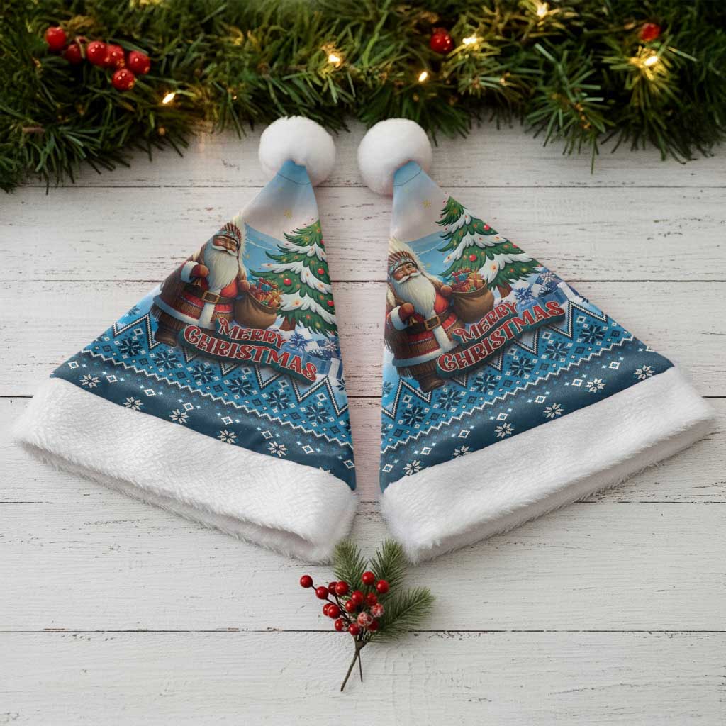 Native American Santa Claus Christmas Santa Hat Merry Christmas 2025 - Wonder Print Shop