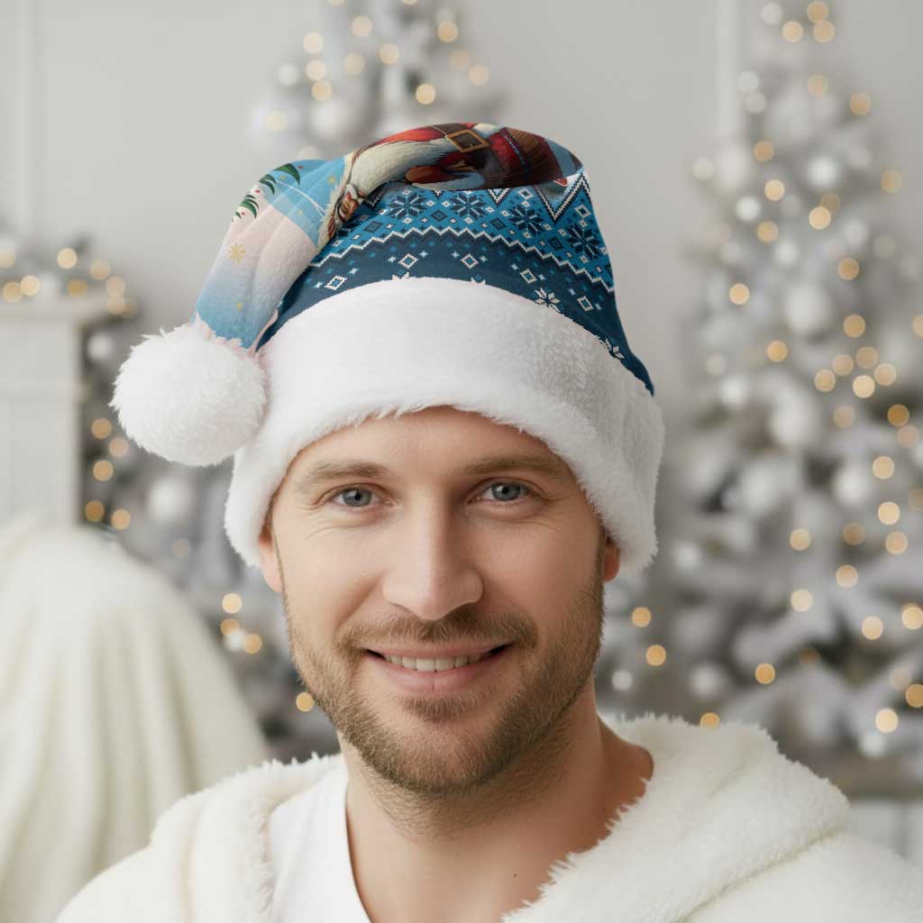 Native American Santa Claus Christmas Santa Hat Merry Christmas 2025 - Wonder Print Shop