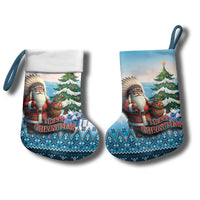 Native American Santa Claus Christmas Stocking Merry Christmas 2025 - Wonder Print Shop