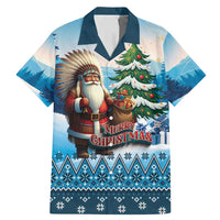 Personalized Native American Santa Claus Family Matching Mermaid Dress and Hawaiian Shirt Merry Christmas - Wonder Print Shop